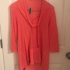 Coral/orange beach cover-up